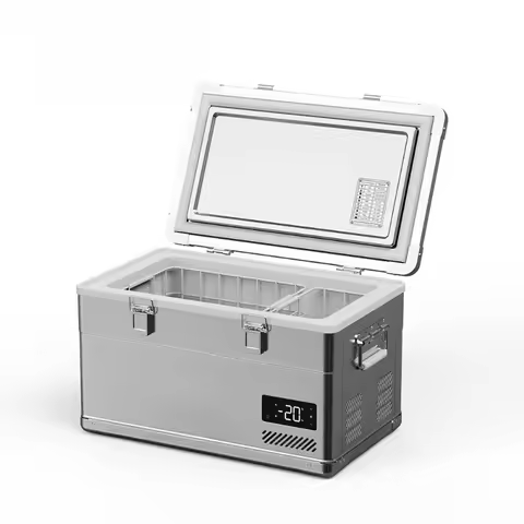 MF50 Alpicool Dual-zone Fridge Camping Electric Cooler Box AC 100-240V 12V/24V DC Compressor Freezer
