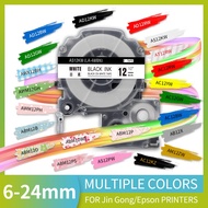 6/9/12mm Compatible for EPSON SS12KW LC-4WBN Label Tape 12mm Refill LabelWorks / KingJim TepraPro La