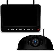 Fookoo HD 7-inch Wireless RV Backup Camera System, 1080P 7" IPS Monitor & 1 Rear View Camera, IR Nig