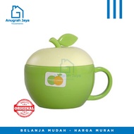 HIJAU Green Apple Lid Bowl MTA-7021 H Golden Sunkist