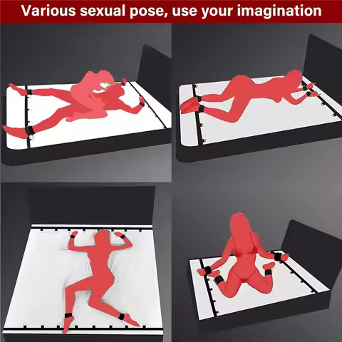 SM Erotic Toys 18+ Adult Games Bed Restraint BDSM Bondage Handcuffs Sextoy Slave Ankle Cuffs Couple 