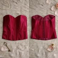 Women's Camisole Kebaya Inner/Torso Satin Maroon/Kemben Torso Women's Kebaya
