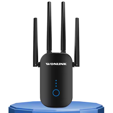 WONLINK 1200Mbps WIFI Repeater 2.4GHz+5.8GHz WIFI Router 4*3dBi Antennas WiFi Range Extender