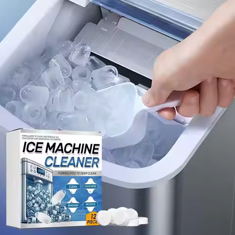 Ice Machine Cleaner Maker Descaler Easy-to-Use Clean Tablets Ice Maker Cleaner Tablets for Home Use 