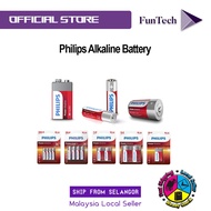 FunTech Philips Alkaline Battery AA / AAA / C / D / 9V Battery Zinc-Chloride Technology Alkaline Bat