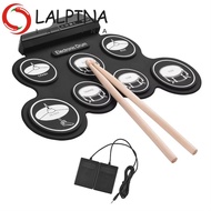 LALPINA 1 Box Electronic Drum Set, 7-Pads USB Portable Electronic Drum, Jazz Drum with Sound Effect 