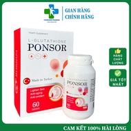 Viên Ngậm Trắng Da Glutathione 500mg PONSOR nhập khẩu 60 viên