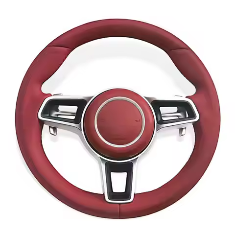 Genuine Leather Steering Wheel For Porsches 911 996 Cayenne 958 718 Boxster 918 987 991 992 Cayman M