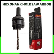 XUGEL 31-152mm Hex Shank Hole Saw Arbor Tebuk Lubang Batang Korek Lubang