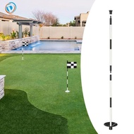 Dovewill 91.5cm Two Section Golf Flagstick for Backyard Greens Easy Assembly Lightweight Sturdy Prac