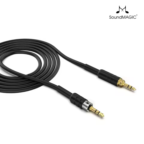 SoundMAGIC HP151 Over-Ear Wired Headphone Replacement Cables: 3.5mm with Microphone / 3.5mm without 