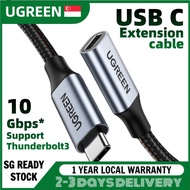 UGREEN USB C Extension Cable USB Type C 3.1 Gen 2 Male to Female Fast Charging &amp; Audio Data Transfer Cable for MacBook Pro iPad
