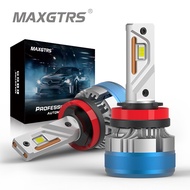 MAXGTRS 2x High power 55W H7 H4 Hi/Lo Beam Canbus Led Headlight Bulb H8 H11 9005 Hb3 9006 Hb4 6500KH27/880 H1 H3 H27/881 PSX26W P13W H16(EU) PSX24W Turbo Auto Fog Light