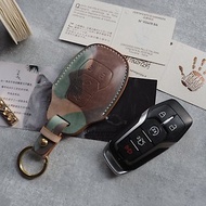 純手工牛皮福特Ford車鑰匙包 顏色款式可客製化 可訂製刻字禮物