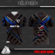 BAJU JERSEY UNTUK GAME ESPORTS CUSTOM FREE NICK NAMELOGODESAIN Free Fire PUBG Mobile Legends Point B