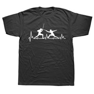 Fencing T-shirt | Cotton Shirts | Cotton Clothing | Cotton T-shirt | Men's T-shirt - Summer XS-6XL