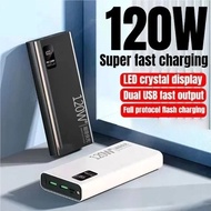 100000mAh Powerbank PD120W Super Fast Charging Original LED Display Dual Output USB & Type-C Electro