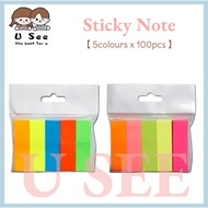 Sticky Note Memo Pad Fluorescent Note Sticker Post It Sign Here Sticky Notes
