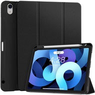 สำหรับ iPad 10th Generation Case 10.9นิ้ว2022พร้อมที่ใส่ดินสอ,iPad Air 5 Air 4th Generation Case SLim น้ำหนักเบาพลิกฝาครอบหนัง Soft TPU Back,auto Sleep/wake Smart Case สำหรับ iPad Pro 11 2022 2021 2020 /Mini 6