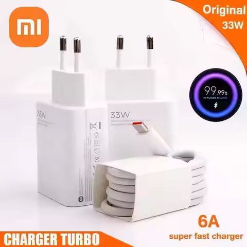 Original Xiaomi 33W Turbo Fast Charger Adapter Type C Cable XiaoMi Redmi Note 12 12S 11 Poco X5 X4 F