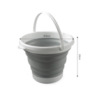 (JIJI.SG) Utano Collapsible Foldable Pail Bucket - 5L 10L / Kitchen / Bathroom / Car wash / fishing