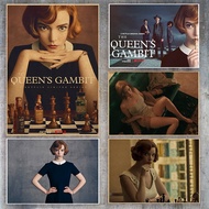 The Queen's Gambit Poster Anya Taylor-Joy American TV Series Retro Kraft Paper Wall Vintage Poster D