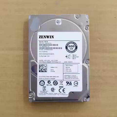 Original 7YX58 07YX58 600GB 600G 10K 2.5" SAS 6Gbps 10000 RPM 64MB Cache Hard Drive ST600MM0006 HDD 