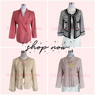 (Preloved / Used) Jacket Blazer, Tweed Blazer, Mix Blazer Cute Jacket