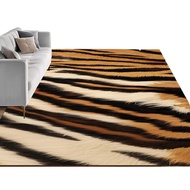 [HOT]Luxury for Tiger Print Area Rug (4'x6') - Machine Washable, Non-Slip Faux