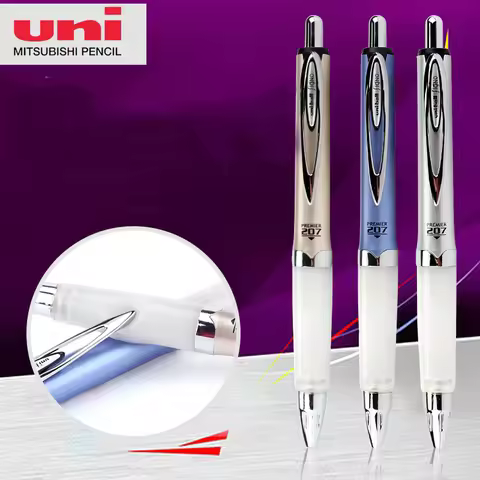 Uni Alpha Gel Pens Soft Grip 0.7MM Signature Canetas Quick Drying Neutral Stylos For School Office W