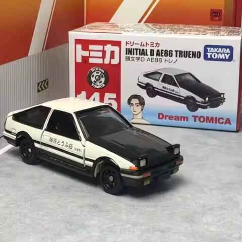 Takara Tomy Tomica NO.145 Dream Series Toyota Initial D AE86 Trueno Scale 1 : 61 Alloy Toys Diecast 