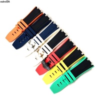 ((All-Match Strap) Suitable for AP Notch Silicone Watch Strap Aibi Royal Oak Offshore Wristband 26470SO 28mm