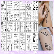 Temporary Tattoo Stickers Sexy English Arm Clavicle Flower Arm Half Arm Temporary Tattoo Stickers