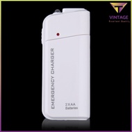 Universal USB Emergency Portable 2 AA Battery Power Charger for Mobile Phones