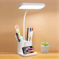 1pc JDY Rechargeable LED Stand Light with Polished Finish Adjustable Lighting Desk Lamp USB Charging