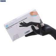 shop 10PCS Disposable Black Nitrile Gloves For Household Cleaning Gloves Work Safety Tools Gardening