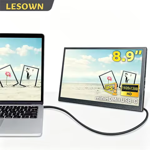 8.9 inch USB Type C Monitor 1920x1200 IPS HDMI LCD Touch Screen Monitor / Display 10 inch 2K Small P