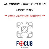 🇲🇾 [ 40 X 40 LIGHT ] ALUMINIUM PROFILE 4040 40mm x 40mm [ CUSTOMISE LENGTH ]