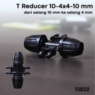 T reducer connector 41220 from 10 mm hose to 4 mm 10-4x4-10 mm hose