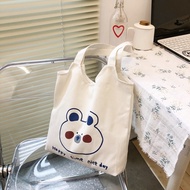 Beg Kanvas Wanita Sebelah Bahu2021Musim Panas Baru Liar JepuninsPelajar Gari Beg Tote Beg Besar Kapa