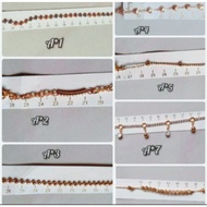 24k Gold plate anklets/24k Korean Gold Anklet