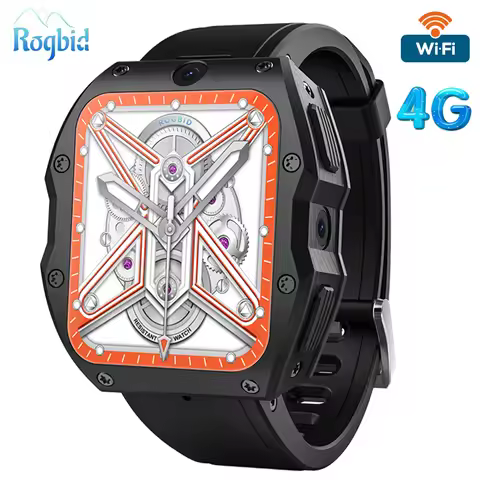 Original Rogbid Model X 4G Smart Watch Android 9.0 OS 4GB 128GB Quad Core Smartwatch Men Wifi GPS Du