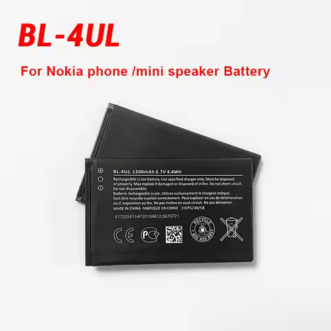 BL-4UL BL4UL 1200mAh Battery for Nokia NEW 4WL 225 230 215 5310 RM-1172 RM 1126 1012 RM-1011 Lumia 2
