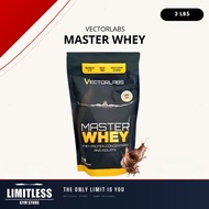 Vectorlabs MASTER WHEY 3 Lbs 1,400 Grams - Protein Milk Increases Beginner Muscle Period BPOM Origin