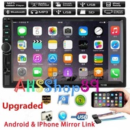 7018B CAR PLAYER MP5 REVERSE CAMERA DOUBLE DIN 7" HD RADIO TV KERETA TOUCH SCREEN MONITOR USB MIRROR