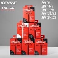 1PCS KENDA bicycle inner tube 20x1.0 20x1.25/1.5 20x1-1/8 20x1-3/8 20X1.5/1.75 A/V F/V inner tube mt