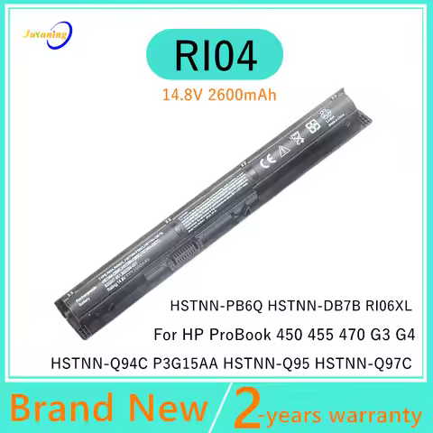 New 4 CELLS LAPTOP BATTERY for HP ProBook 450 455 470 G3 HSTNN-DB7B HSTNN-PB6Q RI04 RI04XL RI06XL HS