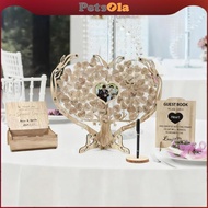 [PETSOLA] Wedding Guest Book, Dropbox with Sign, Heart Frame for Outdoor Anniversaries