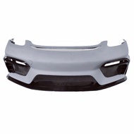 High quality 3K carbon fiber GT4RS style front bumper for Porsche Cayman 718 body kit side skirts re