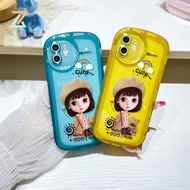 Zymello Phone Case OPPO Reno 7Z 5G Reno6 Z 5G Reno 7 5G Reno 6 5G Reno 5Z 5G Reno 2F Reno 2Z Reno 7 Lite 5G Cute Girl Silicone Phone Case A